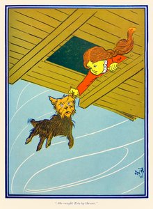 „Złapała Toto za ucho” z „Wspaniałego czarnoksiężnika z krainy Oz” L. Franka Bauma autorstwa William Wallace Denslow