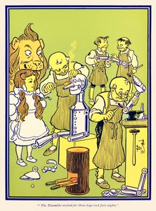 „Dlacze pracowali przez trzy dni i cztery noce” z „Wspaniałego czarnoksiężnika z krainy Oz” L. Franka Bauma autorstwa William Wallace Denslow
