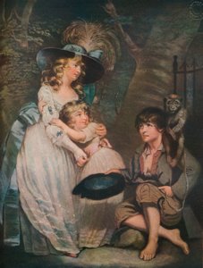 Młoda dama zachęcająca niskiego komika, c1786-1826, 1919 autorstwa William Ward