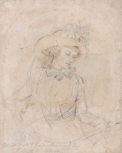 Studium portretowe pani George Morland autorstwa William Ward