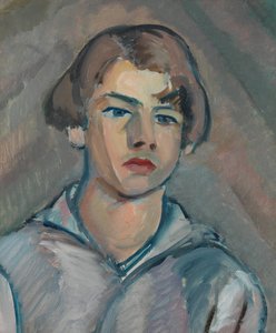 Retrato de um jovem com cabelo comprido autorstwa William Watson Peploe