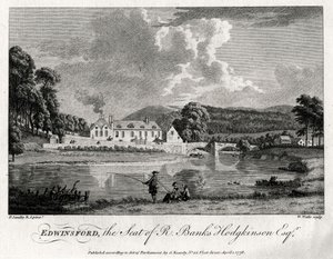 Edwinsford, siedziba R Banks Hodgkinson Esq, Carmarthenshire, 1776