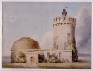 Obserwatorium i proponowane dodatki, ok. 1830 (akwarela na karcie)