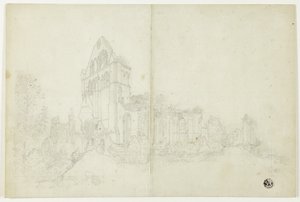 Opactwo Byland, Yorkshire autorstwa William Westall