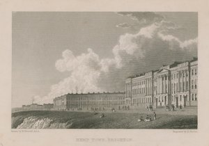 Ogólny widok na Kemp Town w Brighton autorstwa William Westall