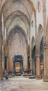 Bolonia. Wnętrze S. Petronio (kolor lito) autorstwa William Wiehe Collins