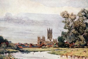 Canterbury z łąk (kolor lito) autorstwa William Wiehe Collins
