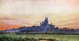 Ely from the Fens (kolor lito) autorstwa William Wiehe Collins
