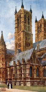 Lincoln, West Towers (kolor lito) autorstwa William Wiehe Collins
