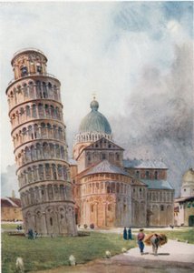Pizie. Campanile i Duomo (kolor lito) autorstwa William Wiehe Collins