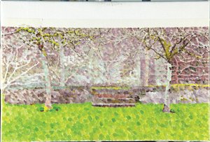 Sad zimą, 2014 (olej na płótnie) autorstwa William Wilkins