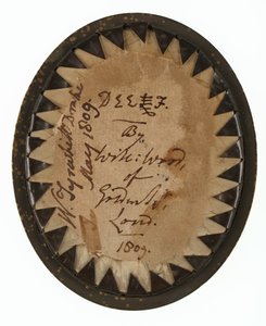 Kapitan (później podpułkownik) William Tyrwhitt-Drake (1785-1848), Royal Horse Guards, maj 1809 (miniatura na kości słoniowej) autorstwa William Wood