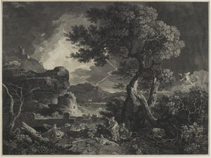 Zagłada dzieci Niobe, 1761 autorstwa William Woollett