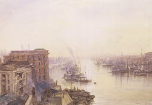 Basen z hotelu Adelaide, London Bridge autorstwa William Wyld