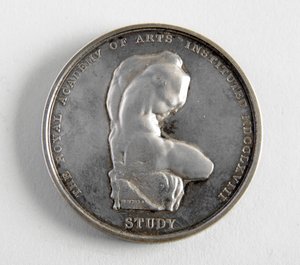 R.A. medal awarded to George Frampton 10.12.1884 for the best model of a figure (metal)