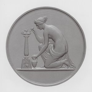 Nauka przycina lampę życia (grawerunek)