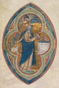 Miniatura wycięta z kompendium z dziejów genealogii Chrystusa..., 1200-1250 autorstwa William de Brailes