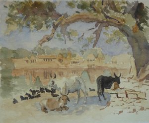 435A Jaisalmer - Gadi Sagar (szkic) autorstwa Wilson Clive