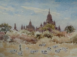 897 Thein Ma Zi z Penathagu, Bagan autorstwa Wilson Clive