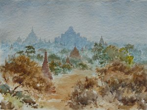927 Wschód słońca w Bagan autorstwa Wilson Clive
