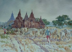 928 Bagan, wypas do domu autorstwa Wilson Clive