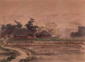 Krajobraz z domami. autorstwa Winckworth Allan Gay