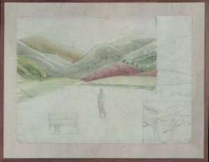 Studium dla Santissima Trinita, ok. 1924 (ołówek i akwarela na papierze) autorstwa Winifred Knights