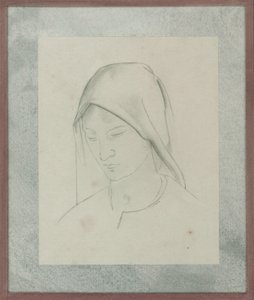 Studium do ołtarza św. Marcina, ok. 1928 (ołówek na papierze)