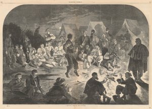 Ognisko biwaku na Potomaku; od Harper autorstwa Winslow Homer