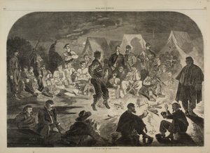 A Bivouac Fire on the Potomac, z Harper