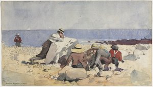 Piknik z małżami autorstwa Winslow Homer