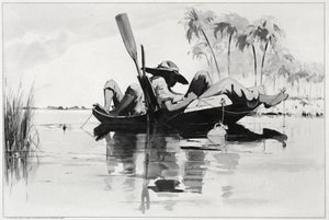 Impreza wędkarska autorstwa Winslow Homer