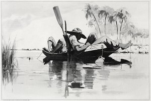 Przyjęcie wędkarskie, 1890. autorstwa Winslow Homer
