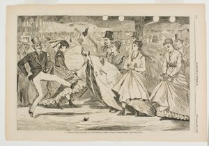 Paryski taniec na balu w Mabille, Paryż autorstwa Winslow Homer