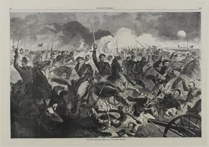 Wojna o Unię 1862 — szarża kawalerii autorstwa Winslow Homer