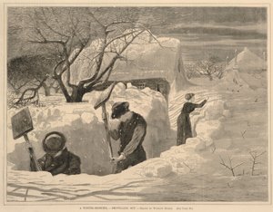 Zimowy poranek - wędrówka, z każdej soboty, 14 stycznia 1871 r. autorstwa Winslow Homer