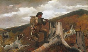 Łowca i psy autorstwa Winslow Homer