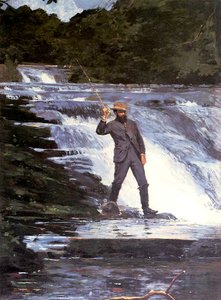 Wędkarz, 1874 autorstwa Winslow Homer