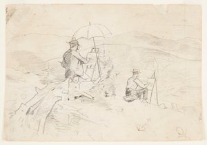 Artyści szkicujący w Białych Górach autorstwa Winslow Homer