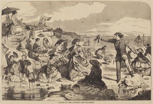 Sierpień na wsi - Brzeg morza, publikacja 1859. autorstwa Winslow Homer