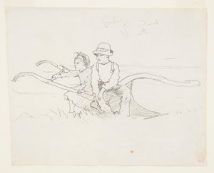 Chłopiec i dziewczynka na pługu autorstwa Winslow Homer