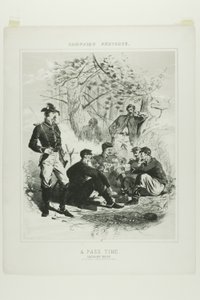 Szkice z kampanii: Czas przepustki - Odpoczynek kawalerii autorstwa Winslow Homer
