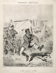 Szkice kampanii: Nasz wesoły kucharz, 1863. autorstwa Winslow Homer