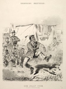Szkice kampanii: Nasz wesoły kucharz, 1863. autorstwa Winslow Homer