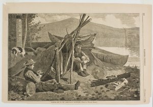 Kemping w górach Adirondack autorstwa Winslow Homer