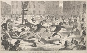 Dzień Klasy, na Uniwersytecie Harvarda, Cambridge, Massachusetts, 1858. autorstwa Winslow Homer