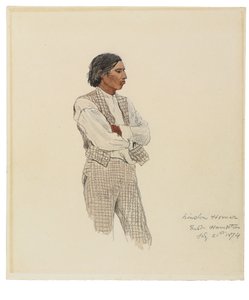 David Pharohh, Ostatni z Montauks, 1874 autorstwa Winslow Homer