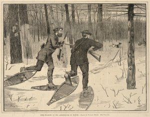 Deer-Stalking in the Adirondacks in Winter, z Every Saturday, A Journal of Choice Reading, 21 stycznia 1871 r. autorstwa Winslow Homer