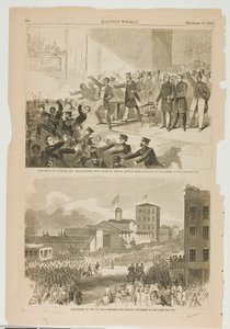 Wydalenie Murzynów i abolicjonistów z Tremont Temple w Bostonie, Massachusetts, 3 grudnia 1860 r. autorstwa Winslow Homer