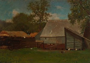 Gospodarstwo z Kaczkami i Kurczakami autorstwa Winslow Homer